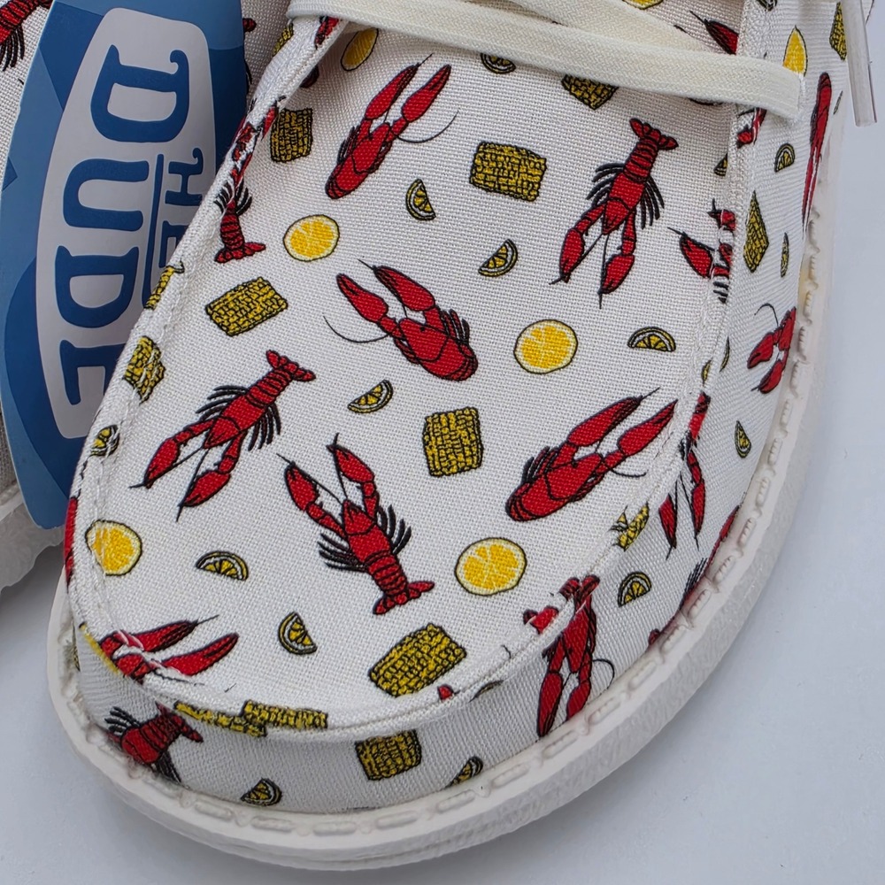 Hey Dude Wendy Women Crawfish Boil Lobster Gingham Shoes,Size W10 NWB - Picture 8 of 11
